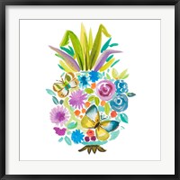 Framed Vibrant Pineapple