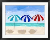 Framed Beach Umbrella Trio
