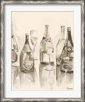 Framed Sepia Champagne Reflections I