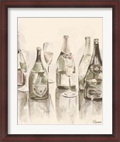Framed Sepia Champagne Reflections I