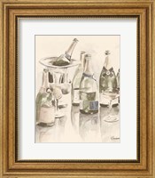 Framed Sepia Champagne Reflections II