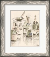 Framed Sepia Champagne Reflections II