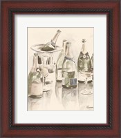 Framed Sepia Champagne Reflections II