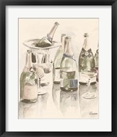 Sepia Champagne Reflections II Framed Print
