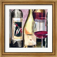 Framed 'Vintage Wines II' border=