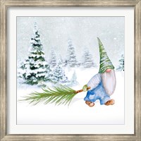 Framed Gnomes on Winter Holiday I