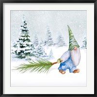 Framed Gnomes on Winter Holiday I