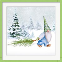 Framed Gnomes on Winter Holiday I