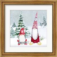Framed Gnomes on Winter Holiday II