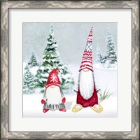 Framed Gnomes on Winter Holiday II