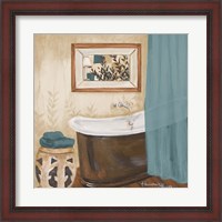 Framed Blue Zen Bath II