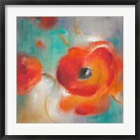 Scarlet Poppies in Bloom II Framed Print