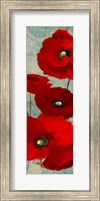 Framed Kindle's Poppies I