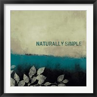 Framed 'Naturally Simple' border=