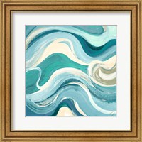 Framed 'Curving Waves I' border=