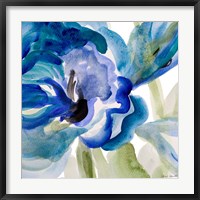 Framed Delicate Blue Square II