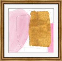 Framed Blushing Gold I