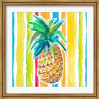 Framed Vibrant Pineapple I