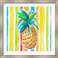 Framed Vibrant Pineapple I
