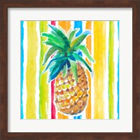 Framed Vibrant Pineapple I