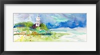 Framed Lighthouse on Coastline