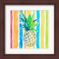 Framed 'Vibrant Pineapple II' border=