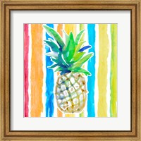Framed 'Vibrant Pineapple II' border=