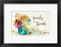 Framed Flower Burst Family and Friends