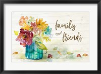 Framed Flower Burst Family and Friends