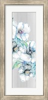 Framed Moonlit Floral Panel I