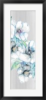 Framed Moonlit Floral Panel I