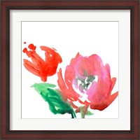 Framed Red Loose Blooms II