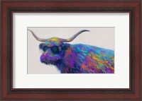 Framed Multicolor Bull