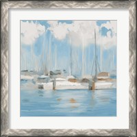 Framed 'Golf Harbor Boats I' border=