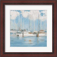 Framed 'Golf Harbor Boats I' border=