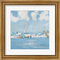 Framed 'Golf Harbor Boats II' border=