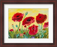 Framed Victory Red Poppies II