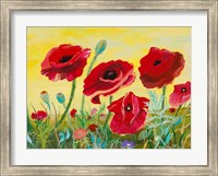 Framed Victory Red Poppies II