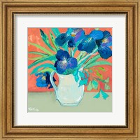 Framed Blue Springtime Vase