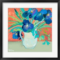 Framed Blue Springtime Vase