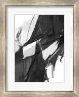 Framed Black and White Abstract I