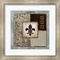 Framed Fleur de Lis I