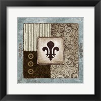 Framed Fleur de Lis II