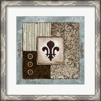 Framed Fleur de Lis II