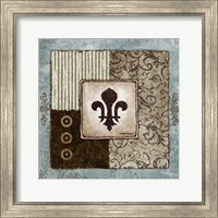 Framed Fleur de Lis II