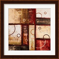 Framed 'Digits in the Abstract I' border=