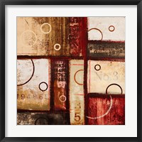 Digits in the Abstract I Framed Print