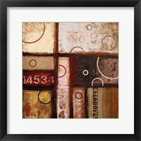 Framed 'Digits in the Abstract II' border=