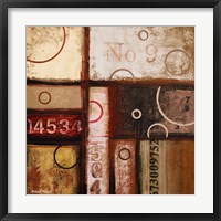 Digits in the Abstract II Framed Print