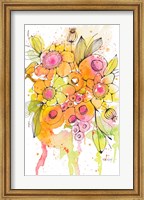 Framed Bursting Wildflowers I